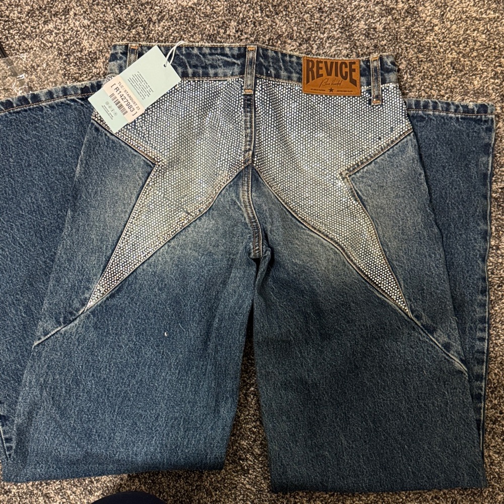 REVICE Distressed Blue women’s Jeans